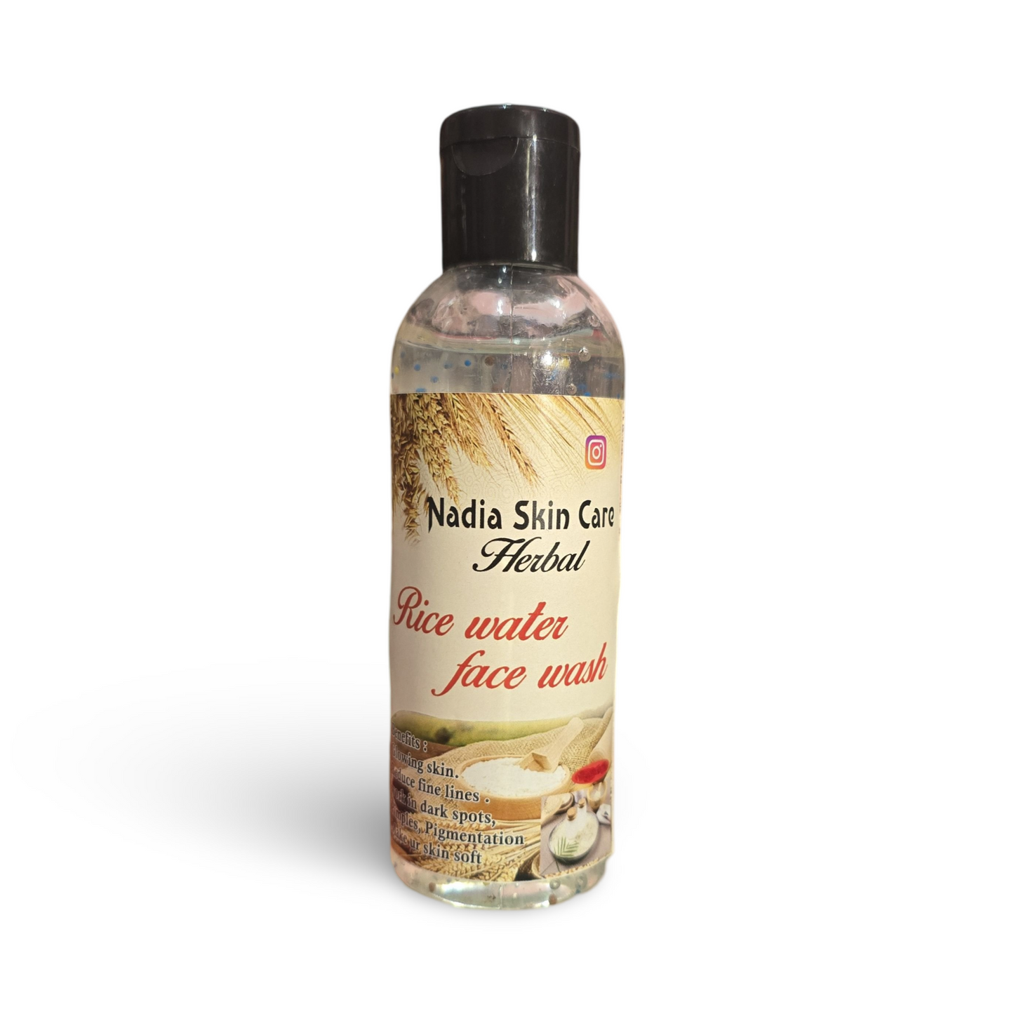 Rice water face wash