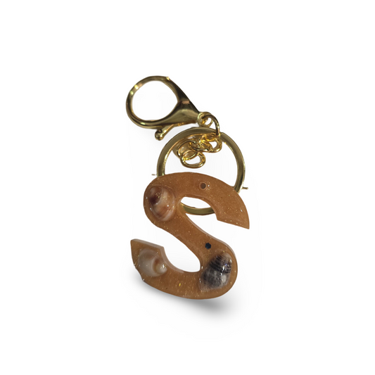 Alphabets Keychain- Resin Art