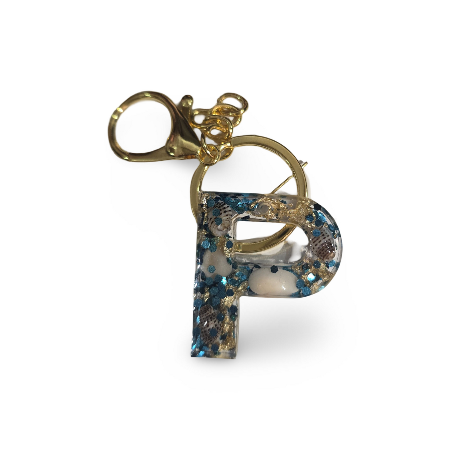 Alphabets Keychain- Resin Art